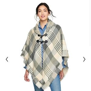 Sonoma Plaid Poncho